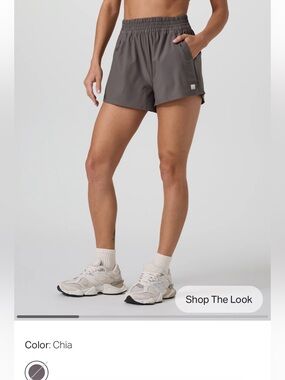 Vuori Women’s Dash 2.0 3”Shorts, Size L, Chia